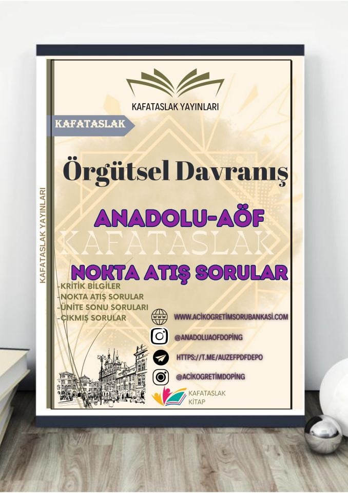 Örgütsel Davranış ANADOLU AÖF