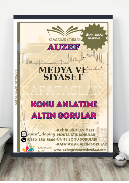 Medya ve Siyaset AUZEF İstanbul Üniversitesi (VİZE)