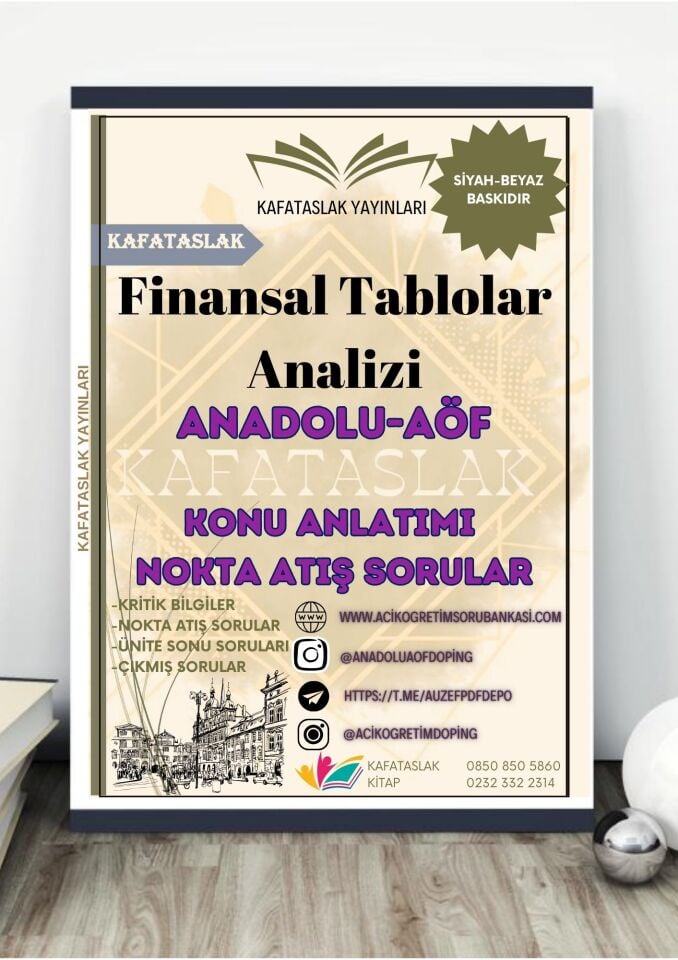 Finansal Tablolar Analizi ANADOLU AÖF